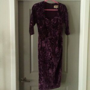 Bettie Paige by Tatyana, Size M, Purple velvet dress